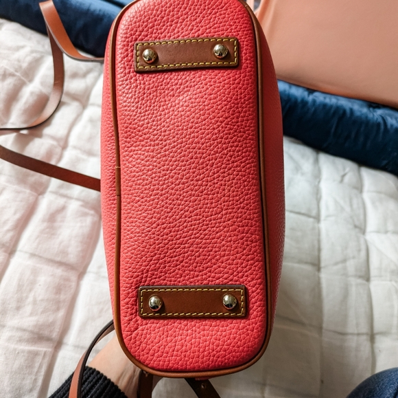 EUC Dooney & Bourke Pebble Grain Leather Backpack, Geranium Pink - Picture 16 of 16